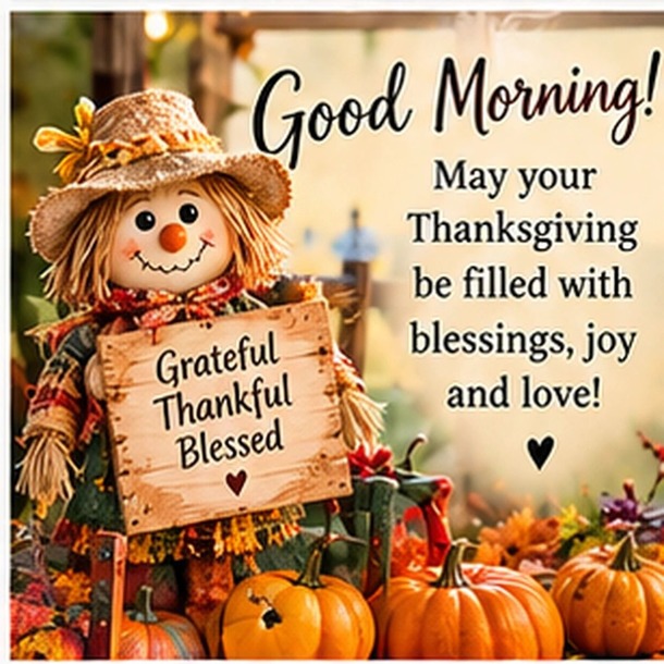Good Morning Happy Thanksgiving Wishes, Blessings and GIFs - picture 11