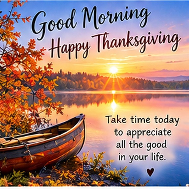 Good Morning Happy Thanksgiving Wishes, Blessings and GIFs - picture 12
