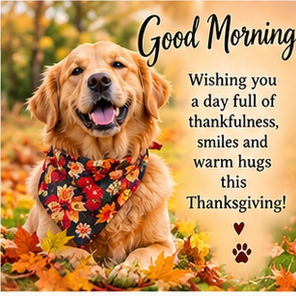 Good Morning Happy Thanksgiving Wishes, Blessings and GIFs - picture 15