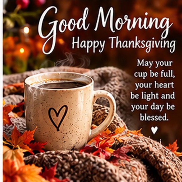 Good Morning Happy Thanksgiving Wishes, Blessings and GIFs - picture 22