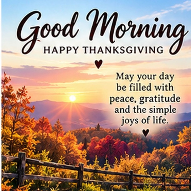 Good Morning Happy Thanksgiving Wishes, Blessings and GIFs - picture 4