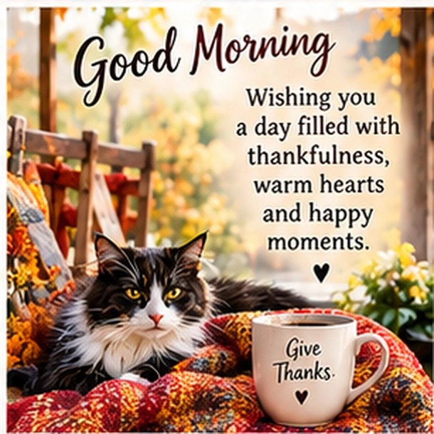 Good Morning Happy Thanksgiving Wishes, Blessings and GIFs - picture 5