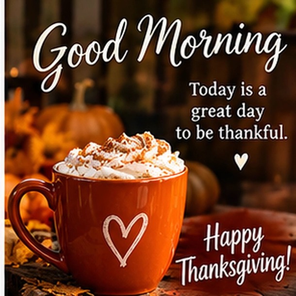 Good Morning Happy Thanksgiving Wishes, Blessings and GIFs - picture 6