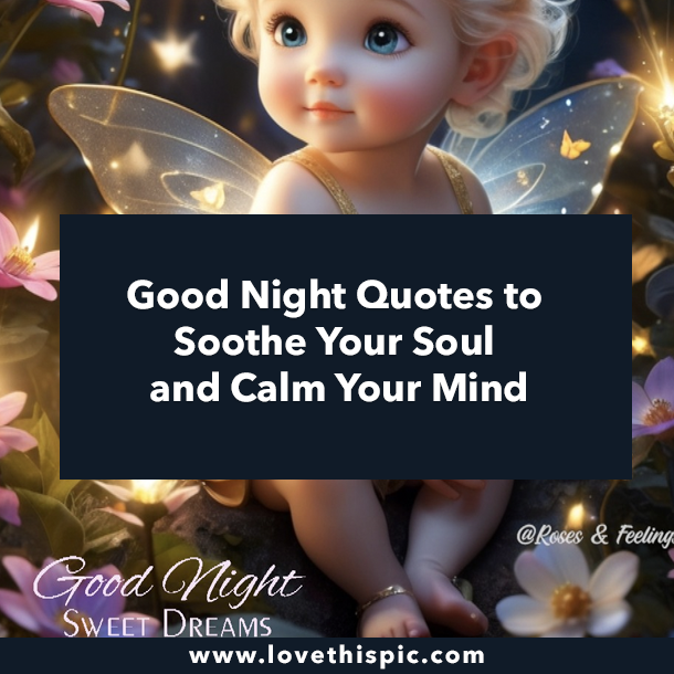 Good Night Quotes to Soothe Your Soul and Calm Your Mind