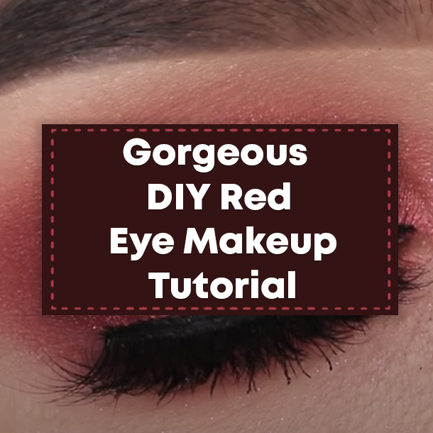 Gorgeous DIY Red Eye Makeup Tutorial