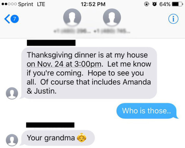 Grandma And The Stranger She Texted On Accident Years Ago Will Spend 8th Thanksgiving Together - picture 5