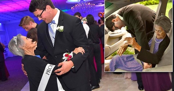 Grandson takes his grandmother to prom to make good memories during her last months of life - picture 3