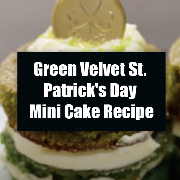 Green Velvet St. Patrick's Day Mini Cake Recipe