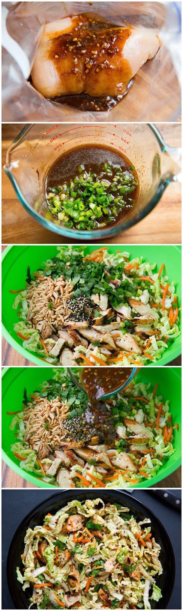 Grilled Ginger Sesame Chicken Chopped Salad
