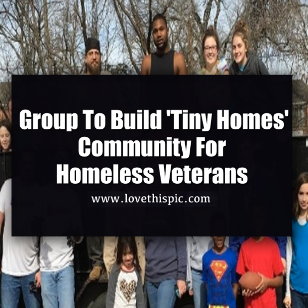Group To Build 'Tiny Homes' Community For Homeless Veterans
