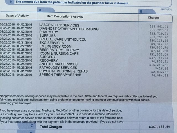 Guy Shares Horrifying Hospital Bill He Received After Breaking Three Bones, OMG! - picture 2