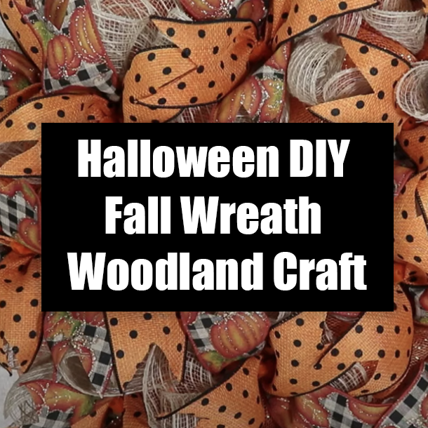 Halloween DIY Fall Wreath Woodland Craft