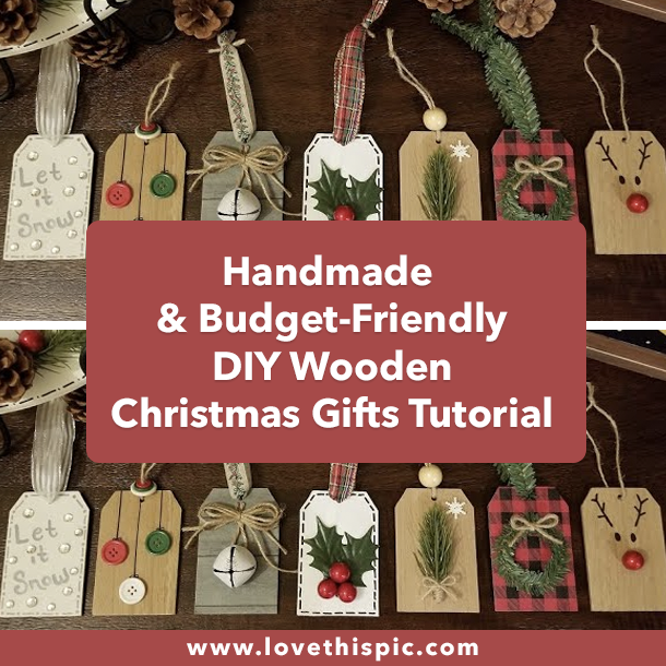 Handmade & Budget-Friendly DIY Wooden Christmas Gifts Tutorial