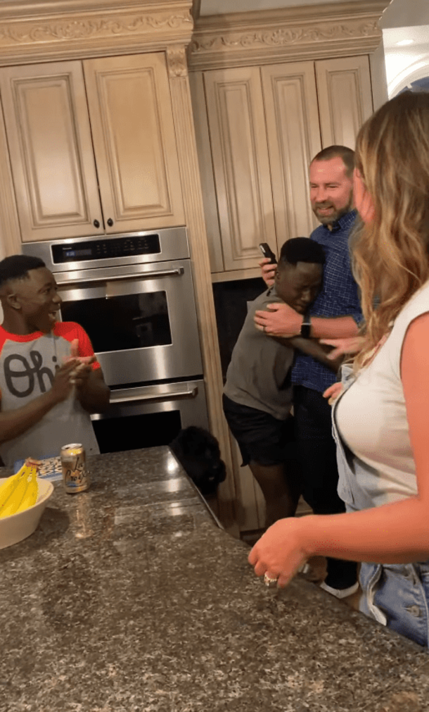 Happy 6th-grader has emotional and sweet reaction to being surprised on his first birthday since he was adopted - picture 3