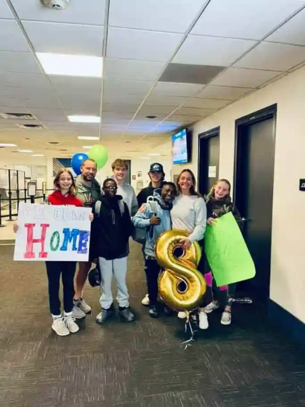 Happy 6th-grader has emotional and sweet reaction to being surprised on his first birthday since he was adopted - picture 5