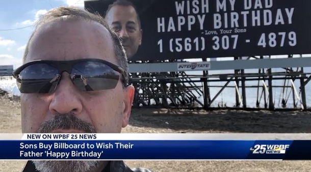 Happy Birthday: Father Gets Pranked By Sons For Birthday By Placing His Phone Number On A Huge Billboard - picture 5
