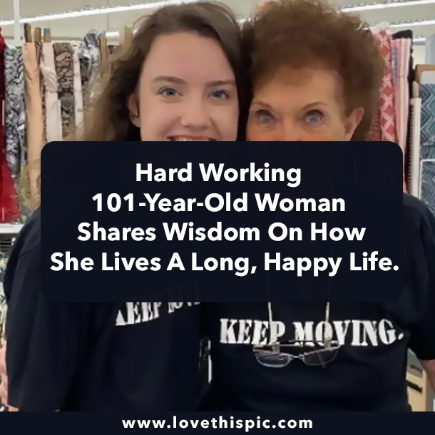 Hard Working 101-Year-Old Woman Shares Wisdom On How She Lives A Long, Happy Life.