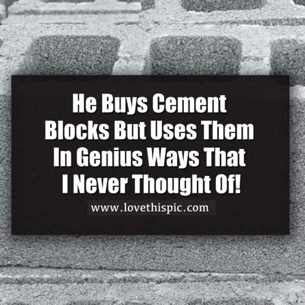 He Buys Cement Blocks But Uses Them In Genius Ways That I Never Thought Of!