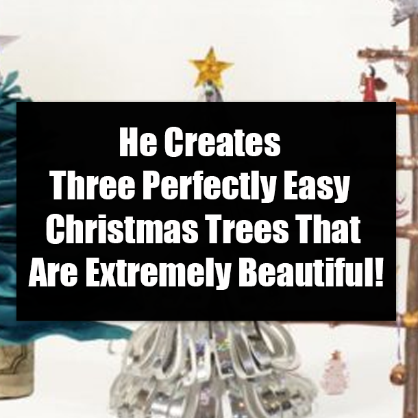 He Creates Three Perfectly Easy Christmas Trees That Are Extremely Beautiful!