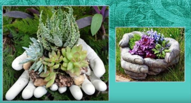 He Pours Cement In Plastic Gloves And Two Days Later... WOW! This Looks Amazing... - picture 5