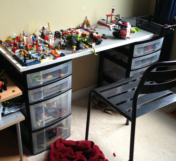 He Starts With A Plastic Storage Shelf And Removes All The Doors – The Finished Product Is Genius - picture 13
