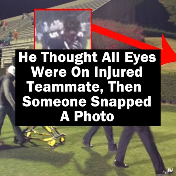 He Thought All Eyes Were On Injured Teammate, Then Someone Snapped A Photo