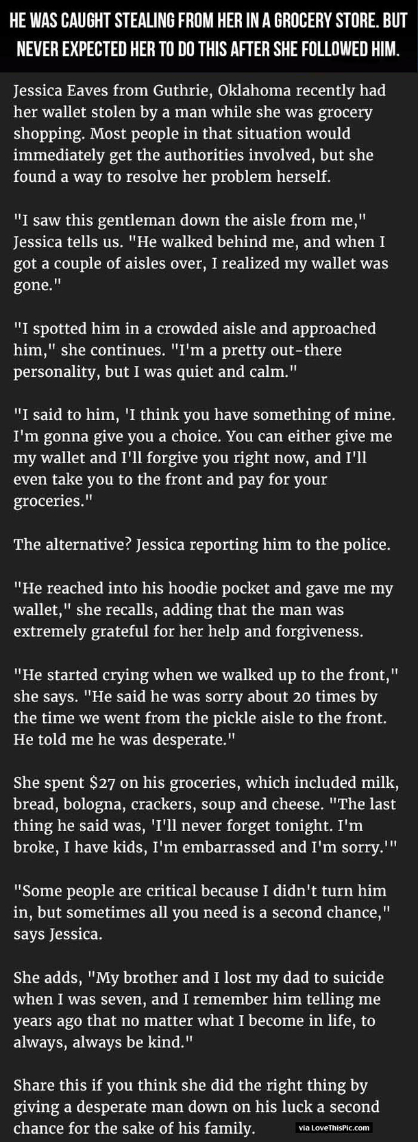 He Was Caught Stealing From Her In Grocery Store But Never Expected Her To Do This After She Followed Him
