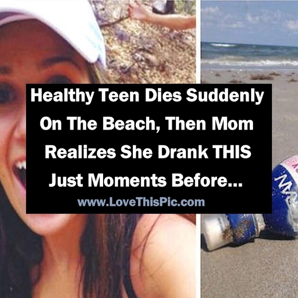 Healthy Teen Suddenly Dies On The Beach, Then Mom Realizes She Drank THIS Just Moments Before…