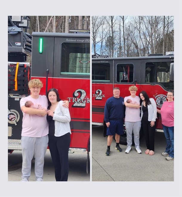Heartwarming: Firefighter helps deliver granddaughter at his own fire station - picture 3