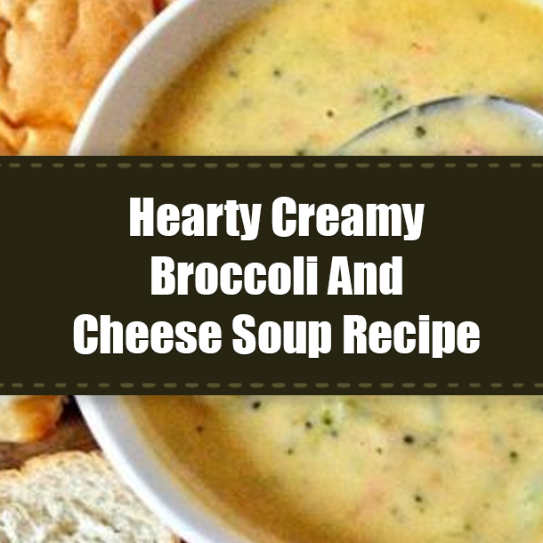 Hearty Creamy Broccoli And Cheese Soup Recipe