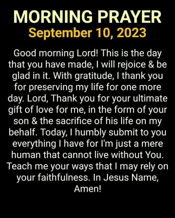 Hello September 10: Here's The Best September 10 Images And Quotes To Bless Your Day - picture 5