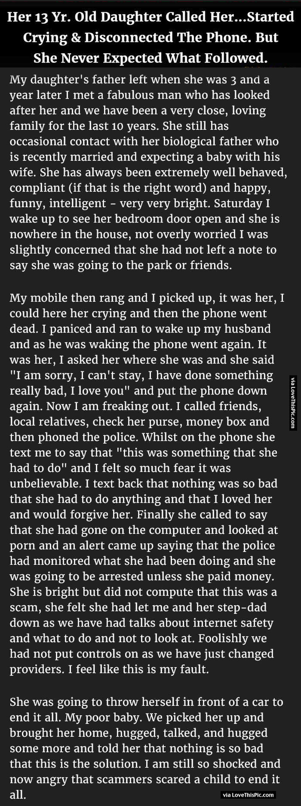 Her 13 Year Old Daughter Called And Started Crying Then Disconnected The Phone But She Never Expected What Followed...