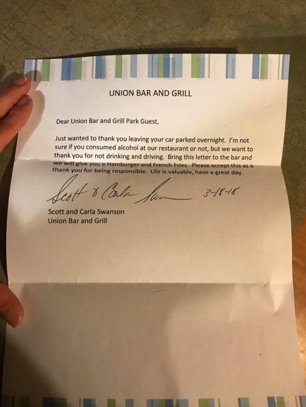 Her Husband Leaves His Truck At A Bar Overnight, Wife Finds Surprising Note The Next Day - picture 4