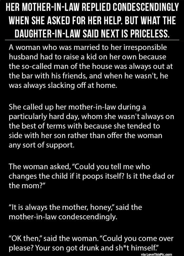 Her Mother-In-Law Always Talked To Her Condescendingly So What She Did One Night Is Priceless.