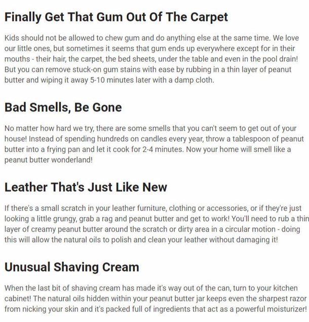 Here Are Some Strange But Very Helpful Every Day Uses For Peanut Butter You Never Knew About! - picture 3