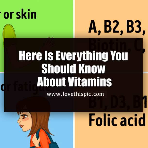 Here Is Everything You Should Know About Vitamins