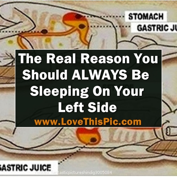 Here Is The Real Reason You Should ALWAYS Be Sleeping On Your Left Side...