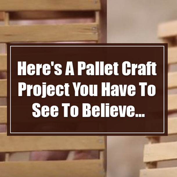 Here's A Pallet Craft Project You Have To See To Believe…