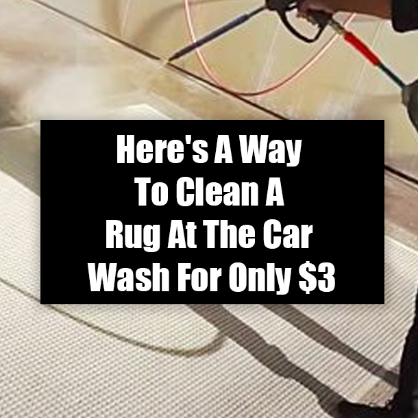 Here's A Way To Clean A Rug At The Car Wash For Only $3