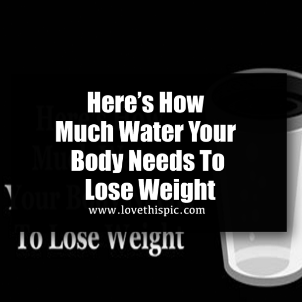 Here’s How Much Water Your Body Needs To Lose Weight