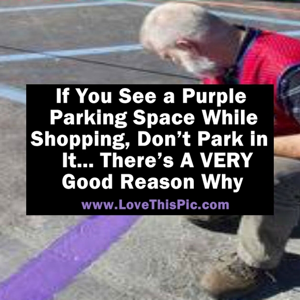 Here's What These New Purple Parking Spots Mean