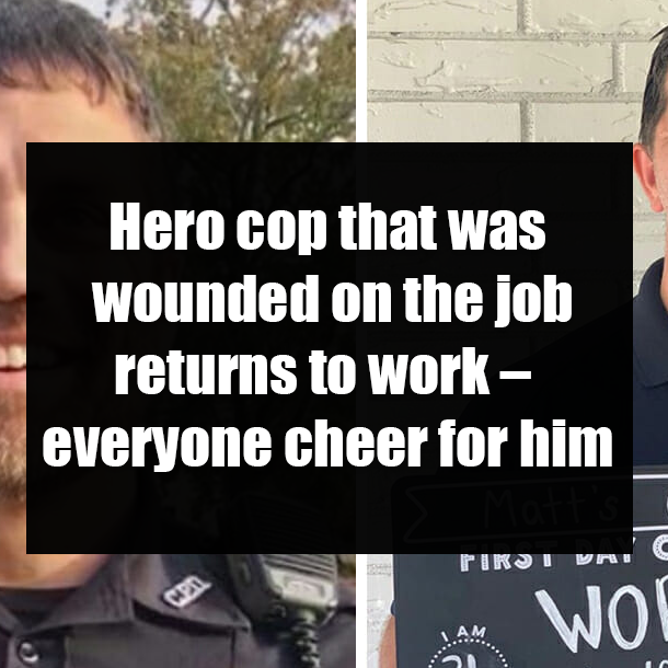 Hero cop that was wounded on the job returns to work – everyone cheer for him