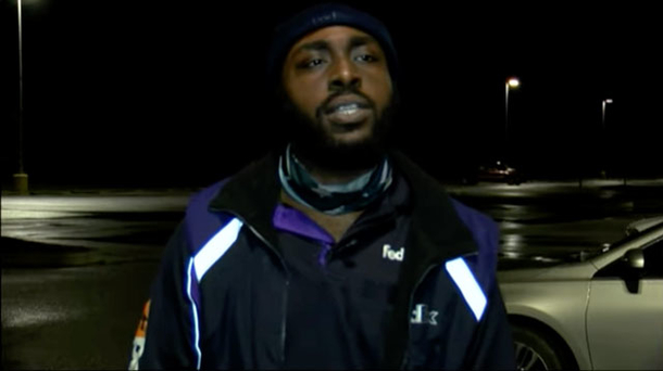 Heroic FedEx delivery driver at the end of his shift saves little boy from car crash - picture 2