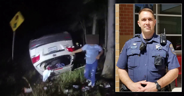 Heroic Officer lifts a 3,500-pound SUV, saves woman pinned underneath - picture 2