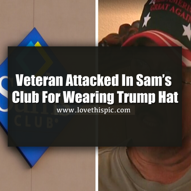 Hispanic Veteran Wears Trump Hat To Sam's Club... Then He Hears A BOOM