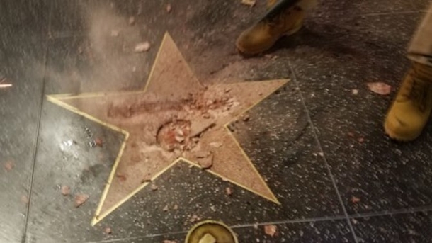 Hollywood Walk Of Fame Star Destroyed Because Of Person's Political Affiliation - picture 2