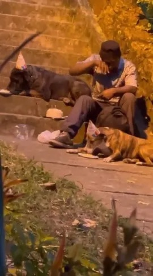 Homeless man has gone viral for throwing birthday party for his dog, the special moment leads them to a better life - picture 3