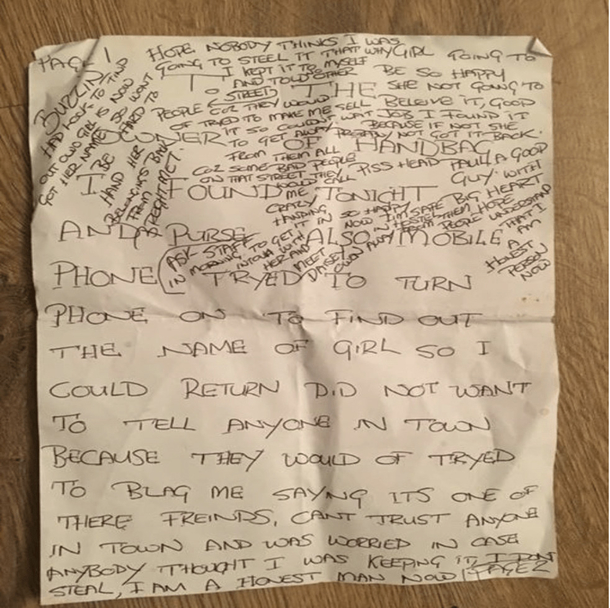 Homeless man travels for two days in order to return cash-filled purse to young woman who lost it on night out - picture 3