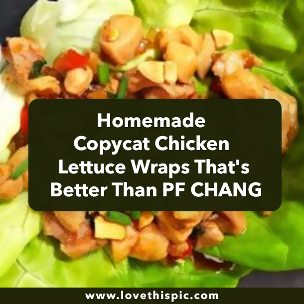 Homemade Copycat Chicken Lettuce Wraps That's Better Than PF CHANG