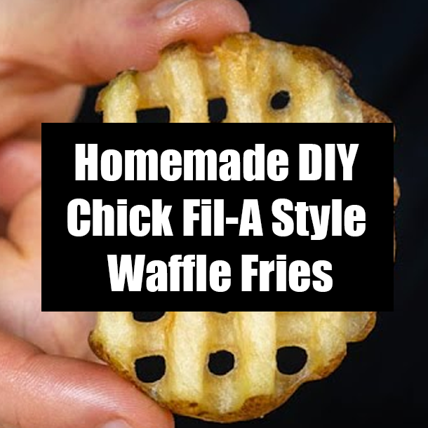Homemade DIY Chick Fil-A Style Waffle Fries